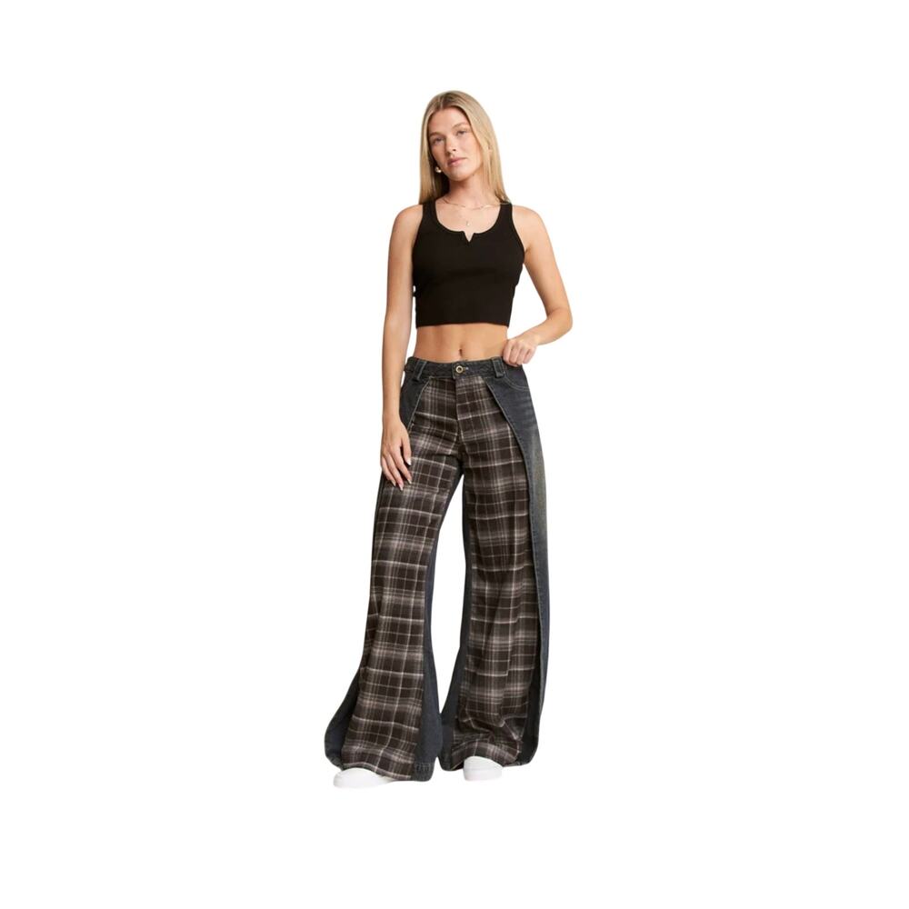 Wide Leg Denim Pants by JADE BY JANE
